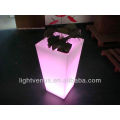 Glowing RGB rectangular planter box,vertical vase for garden decoration